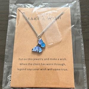 Butterfly 🦋 necklace. New. Never used. Costume jewelry.